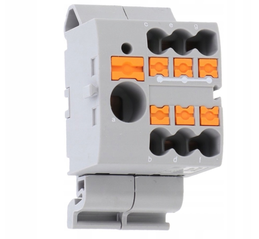 PTFIX 6/6X2,5-NS35A GY, 3273198 - Distribution block