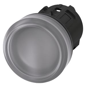 3SU1001-6AA70-0AA0, Siemens Sirius 22mm Plastic Clear Round Indicator Light