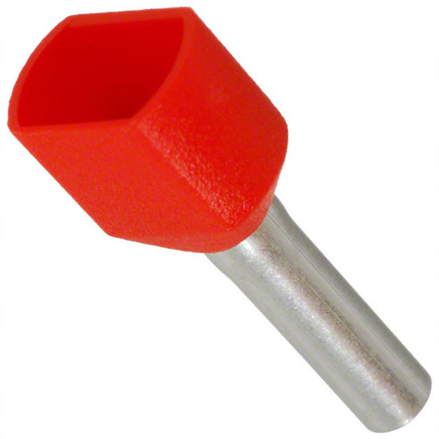 FTD77-8-D - CONN FERRULE DIN TWO X 18AWG RED