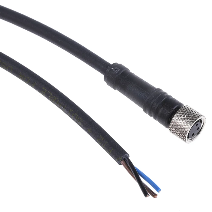 XZCP0566L10, 10m 3 Pin M8 Straight Female Pre-Wired Connectors