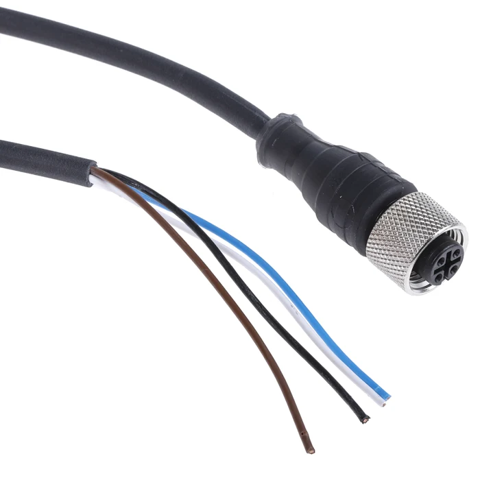 XZCP0941L10, 10m 4 Pin M8 Straight Female Pre-Wired Connectors